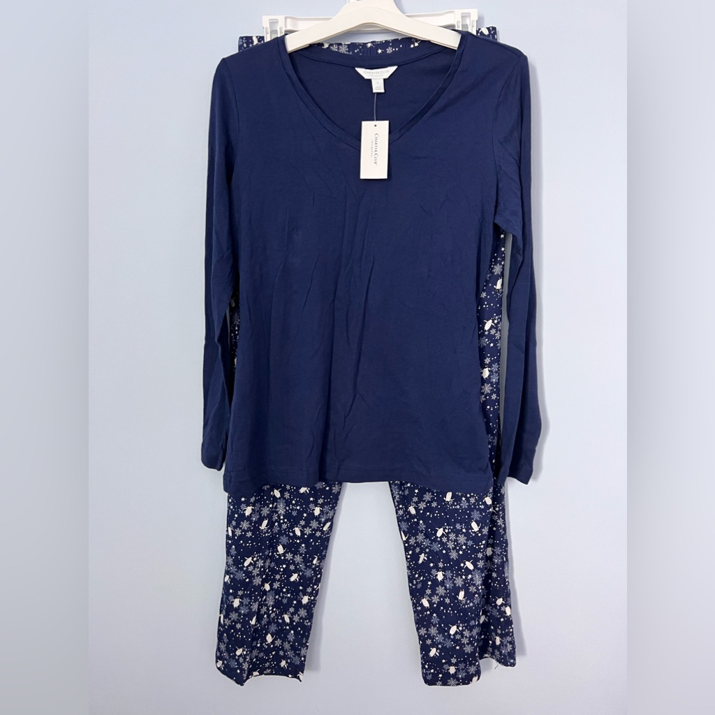 Womans Charter Club Penguin Pajama Set